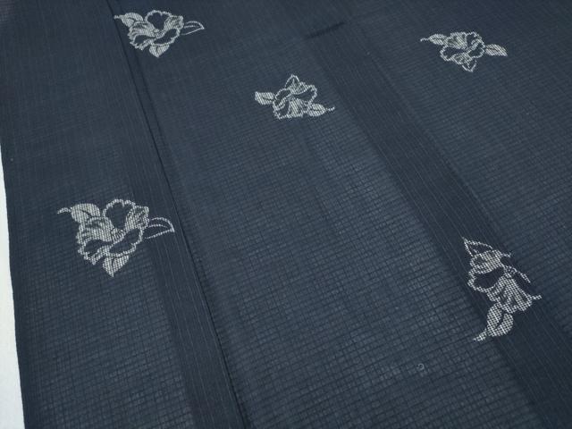 平和屋着物∴夏物 浴衣 綿麻紅梅 椿 綿麻 逸品 CABH1573ng