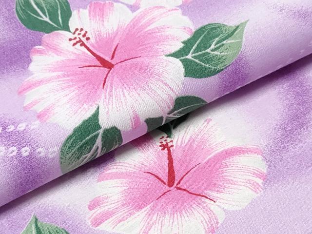 平和屋着物∴夏物 浴衣 流水花文 綿 逸品 CABH1575ng