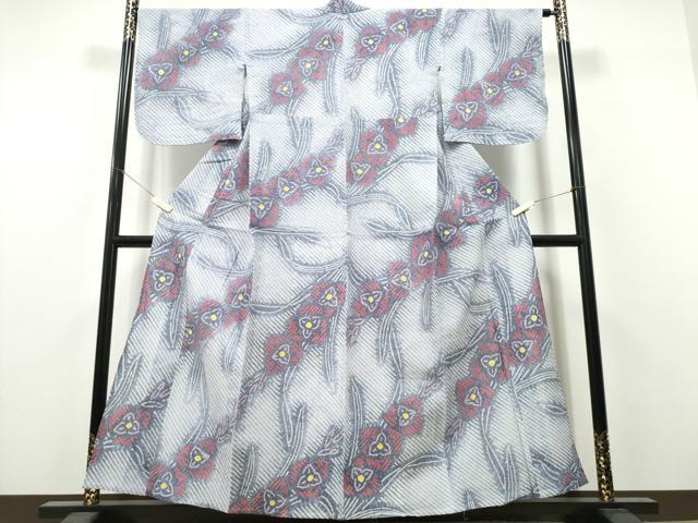 平和屋着物∴夏物 浴衣 有松鳴海絞り 杜若 綿 逸品 CABH1600ng