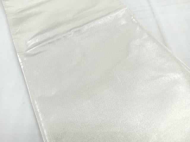 平和屋着物◎六通柄袋帯 霞文 銀糸 正絹 逸品 CABH1759nb