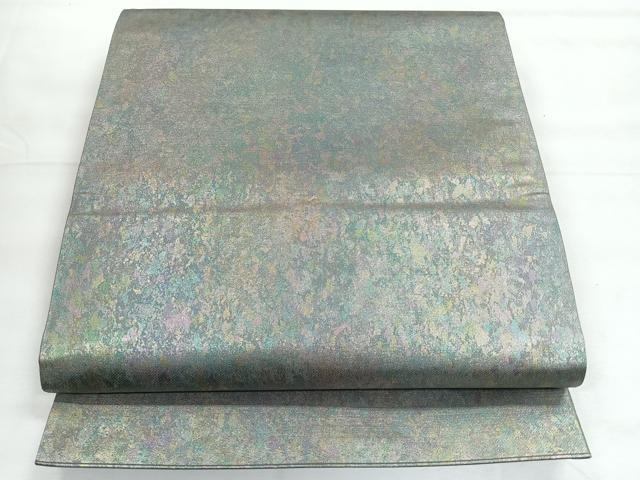 平和屋着物◎六通柄袋帯 霞文 引箔 正絹 逸品 CABH1831nb