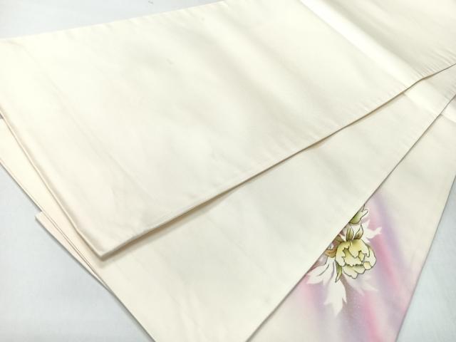 平和屋着物◎太鼓柄袋帯 手描き 舞花文 金彩 正絹 逸品 未使用 CABH1896nb
