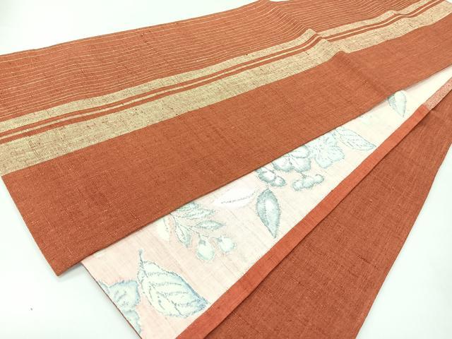 平和屋着物◎両面 六通柄袋帯 紬地 辻が花 正絹 逸品 未使用 CABH1936nb