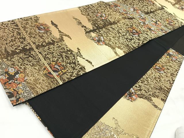 平和屋着物◎六通柄袋帯 春秋佳香文 金銀糸 正絹 逸品 CABH1977nb