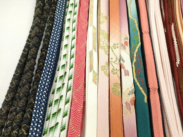 平和屋着物●和装小物 帯締め20本セット 高麗組 冠組 大和組 奈良組 貝の口組 礼装用 金糸 長尺あり 未使用あり 逸品CABH2008ju