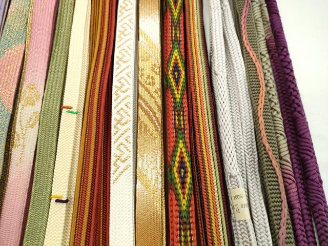 平和屋着物●和装小物 帯締め20本セット 高麗組 浮目絡み 畝打組 鴨川組 礼装用 金糸 未使用あり 逸品 CABH2009ju
