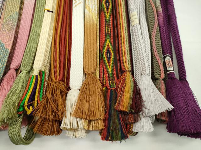 平和屋着物●和装小物 帯締め20本セット 高麗組 浮目絡み 畝打組 鴨川組 礼装用 金糸 未使用あり 逸品 CABH2009ju