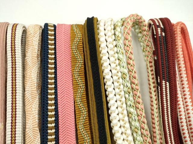 平和屋着物●和装小物 帯締め20本セット 高麗組 唐組 鎌倉組 御岳組 平源氏組 礼装用 金銀糸 長尺 未使用あり 逸品 CABH2012ju