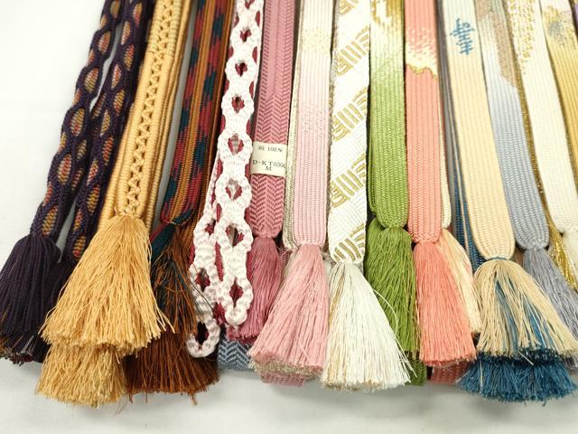 平和屋着物●和装小物 帯締め20本セット 高麗組 冠組 奈良組 礼装用 金銀糸 夏用あり 未使用多数 逸品 CABH2016ju