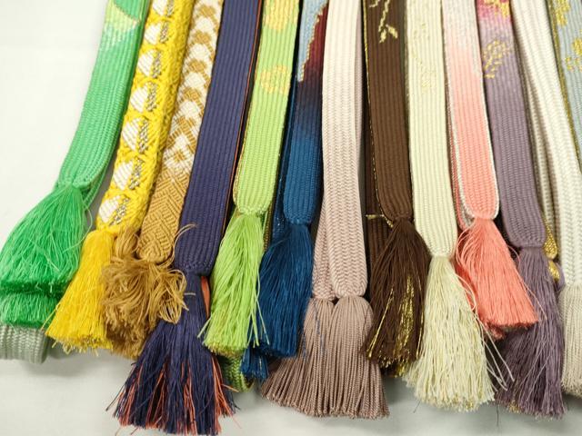 平和屋着物●和装小物 帯締め20本セット 高麗組 冠組 鴨川組 金銀糸 未使用あり 逸品 CABH2025ju