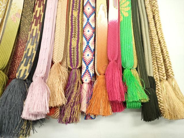 平和屋着物●和装小物 帯締め20本セット 高麗組 貝の口組 唐組 笹浪組 礼装用 金糸 未使用あり 逸品 CABH2031ju