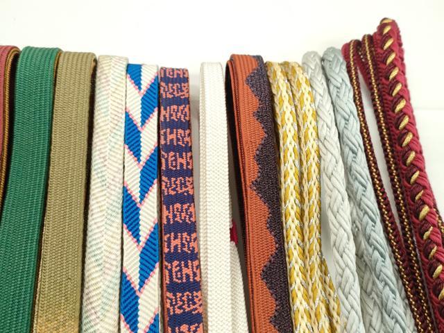 平和屋着物●和装小物 帯締め20本セット 高麗組 笹浪組 奈良組 飾り玉 金銀糸 未使用あり 逸品 CABH2041ju