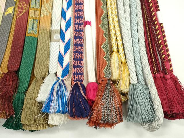 平和屋着物●和装小物 帯締め20本セット 高麗組 笹浪組 奈良組 飾り玉 金銀糸 未使用あり 逸品 CABH2041ju