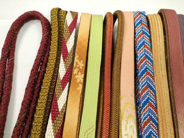 平和屋着物●和装小物 帯締め20本セット 高麗組 貝の口組 笹浪組 奈良組 御岳組 礼装用 金銀糸 未使用あり 逸品 CABH2046ju