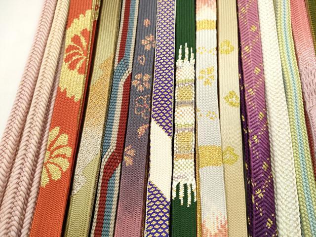 平和屋着物●和装小物 帯締め20本セット 高麗組 笹浪組 鴨川組 礼装用 金糸 未使用あり 逸品 CABH2055ju