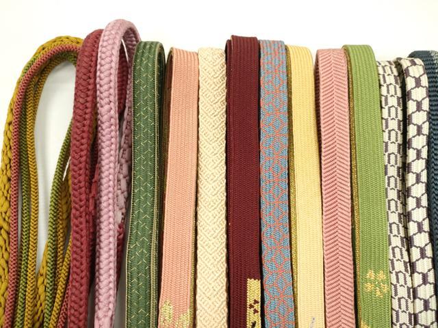 平和屋着物●和装小物 帯締め20本セット 高麗組 亀甲組 笹浪組 礼装用 金糸 未使用あり 逸品 CABH2056ju