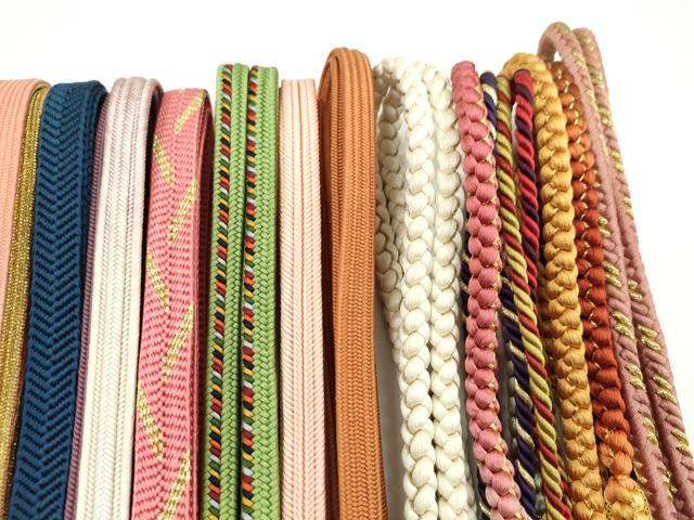 平和屋着物●和装小物 帯締め20本セット 高麗組 畝打組 冠組 笹浪組 礼装用 金銀糸 未使用あり 逸品 CABH2058ju