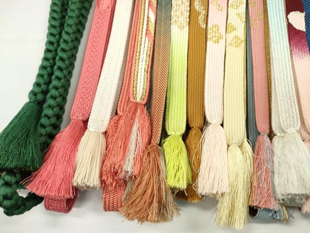 平和屋着物●和装小物 帯締め20本セット 高麗組 冠組 笹浪組 礼装用 振袖用 金銀糸 未使用あり 逸品 CABH2059ju