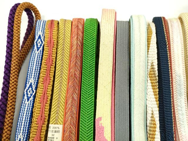 平和屋着物●和装小物 帯締め20本セット 高麗組 奈良組 笹浪組 大和組 鴨川組 金糸 長尺あり 未使用あり 逸品 CABH2088ju