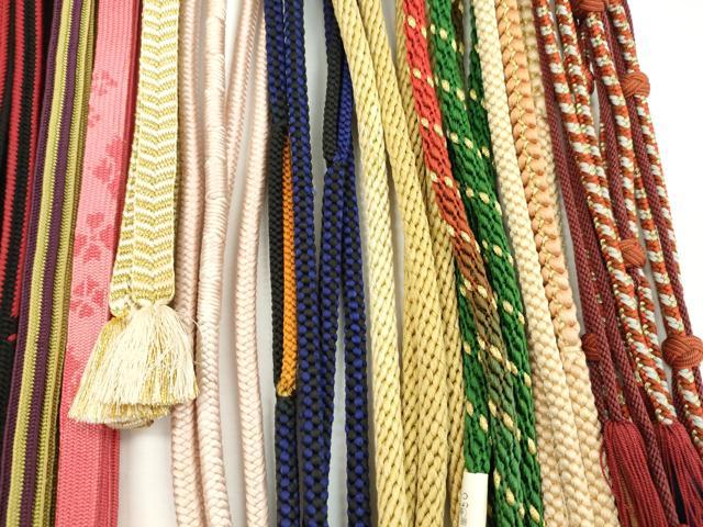 平和屋着物●和装小物 帯締め20本セット 高麗組 冠組 浮目絡み 御岳組 笹浪組 鴨川組 金糸 未使用あり 逸品 CABH2089ju