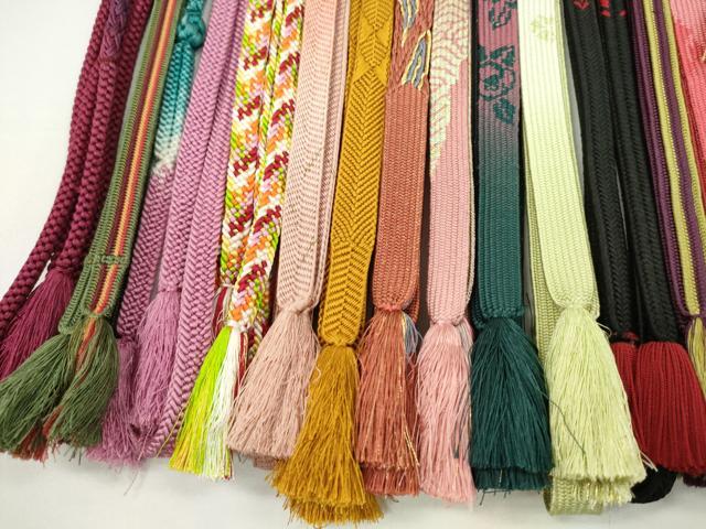 平和屋着物●和装小物 帯締め20本セット 高麗組 冠組 浮目絡み 御岳組 笹浪組 鴨川組 金糸 未使用あり 逸品 CABH2089ju