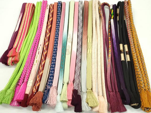 平和屋着物●和装小物 帯締め20本セット 高麗組 鎌倉組 奈良組 笹浪組 御岳組 金銀糸 未使用あり 逸品 CABH2091ju