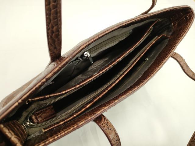 平和屋着物▼和装小物 和装バッグまとめて2点 ハンドバッグ 型押し アンバーローズ色 ブロンズ 逸品 CABH2103ju