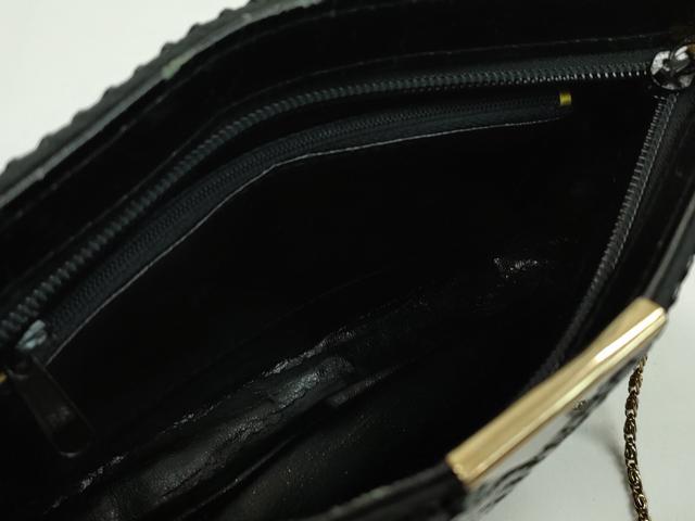 平和屋着物▼和装小物 和装バッグ チェーンバッグまとめて3点 メッシュ 黒 エクルベージュ 洋装 逸品 CABH2135ju