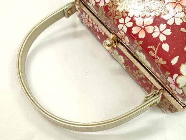 平和屋着物▼和装小物 和装バッグ ハンドバッグ 枝桜 振袖 金彩 逸品 CABH2164ju