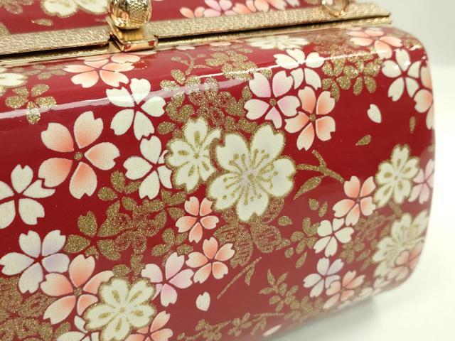 平和屋着物▼和装小物 和装バッグ ハンドバッグ 枝桜 振袖 金彩 逸品 CABH2164ju