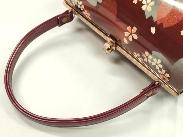 平和屋着物▼和装小物 和装バッグ ハンドバッグ 桜文 MICHELE MARTUCCI エナメル 振袖 逸品 CABH2180ju