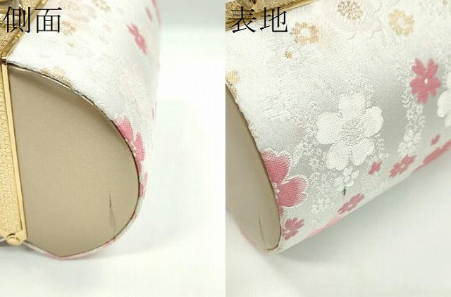 平和屋着物▼和装小物 和装バッグ ハンドバッグ 舞花文 振袖 金糸 逸品 CABH2182ju