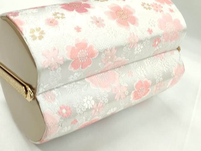 平和屋着物▼和装小物 和装バッグ ハンドバッグ 舞花文 振袖 金糸 逸品 CABH2182ju
