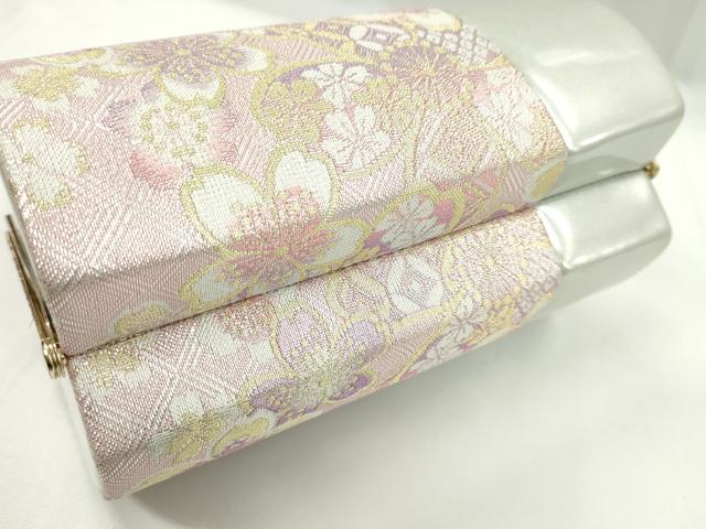 平和屋着物▼和装小物 和装バッグ ハンドバッグ 佐賀錦 吉祥花文 振袖 金銀糸 逸品 CABH2188ju