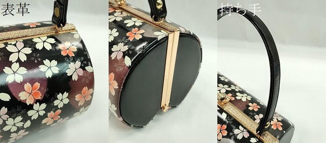 平和屋着物▼和装小物 和装バッグ ハンドバッグ 舞桜文 振袖 銀彩 逸品 CABH2194ju