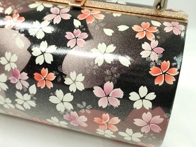 平和屋着物▼和装小物 和装バッグ ハンドバッグ 舞桜文 振袖 銀彩 逸品 CABH2199ju