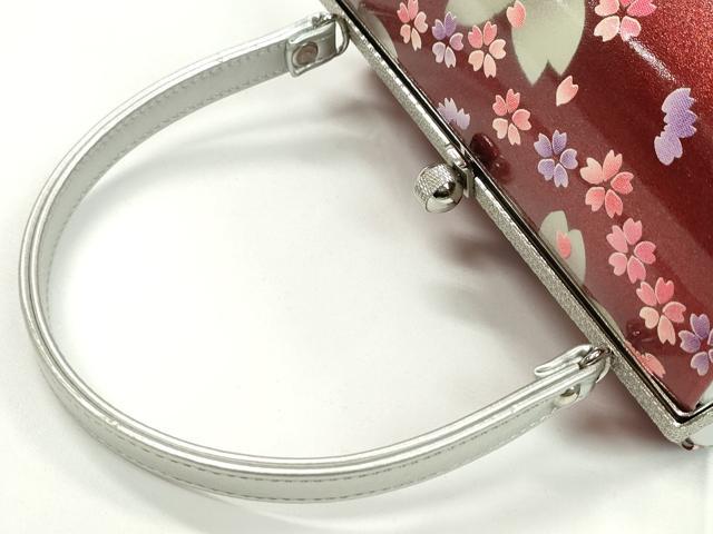 平和屋着物▼和装小物 和装バッグ ハンドバッグ 舞桜文 振袖 銀彩 逸品 CABH2200ju