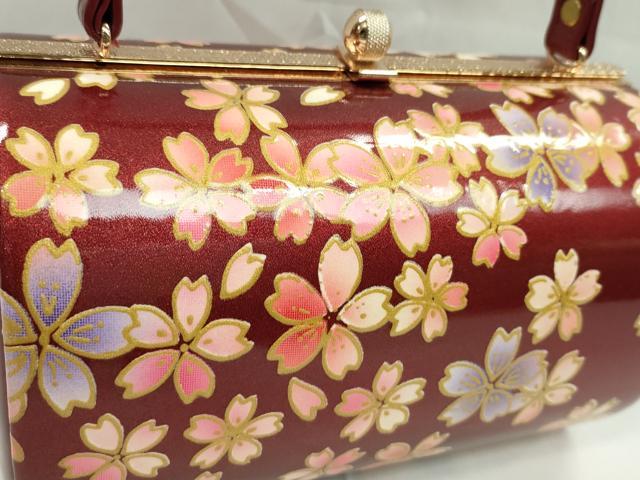平和屋着物▼和装小物 和装バッグ ハンドバッグ 舞桜文 振袖 金彩 逸品 CABH2201ju