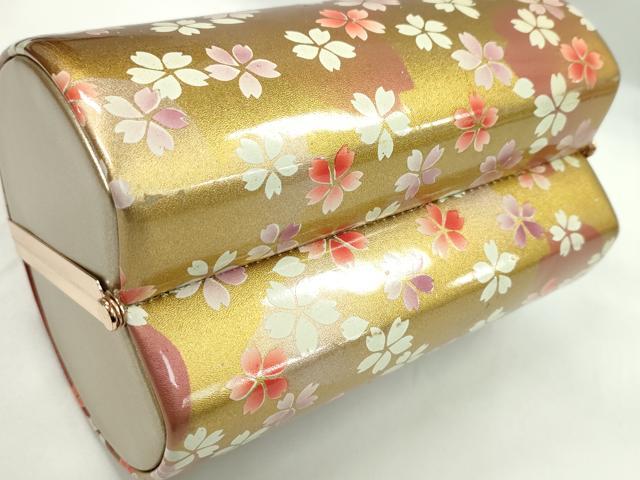 平和屋着物▼和装小物 和装バッグ ハンドバッグ 舞桜文 振袖 金彩 逸品 CABH2202ju