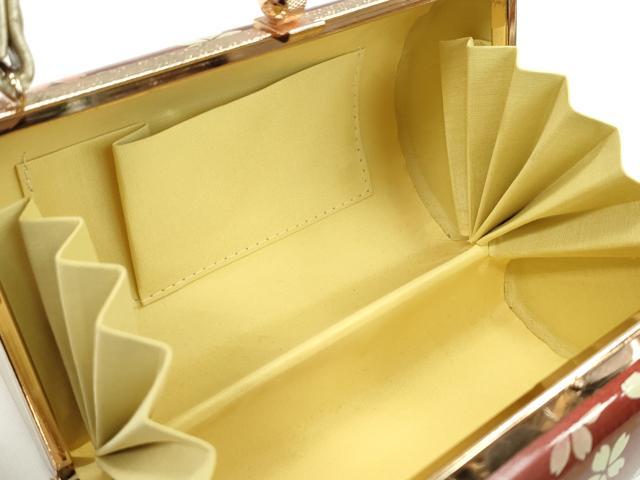 平和屋着物▼和装小物 和装バッグ ハンドバッグ 舞桜文 振袖 金彩 逸品 CABH2202ju