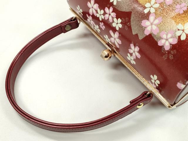 平和屋着物▼和装小物 和装バッグ ハンドバッグ 舞桜文 振袖 金銀彩 逸品 CABH2205ju