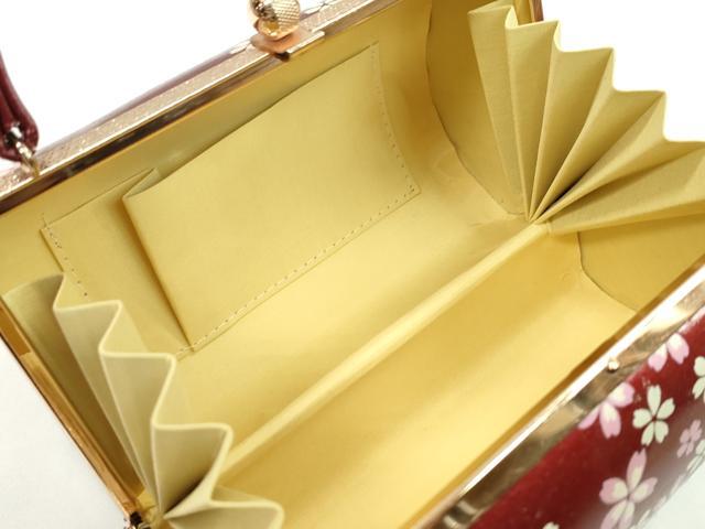 平和屋着物▼和装小物 和装バッグ ハンドバッグ 舞桜文 振袖 金銀彩 逸品 CABH2205ju