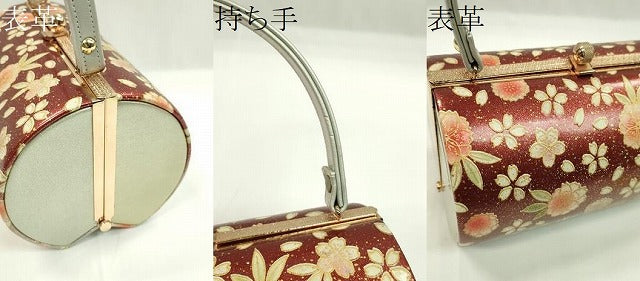 平和屋着物▼和装小物 和装バッグ ハンドバッグ 桜文 振袖 金彩 逸品 CABH2206ju