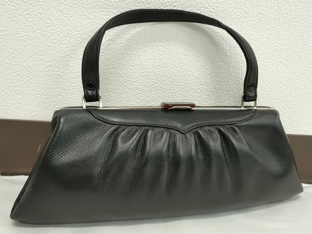 平和屋着物▼和装小物 ファッション小物 バッグまとめて4点 ハンドバッグ ハナエモリ ブラック フォーマル 本皮 逸品 CABH2273ju