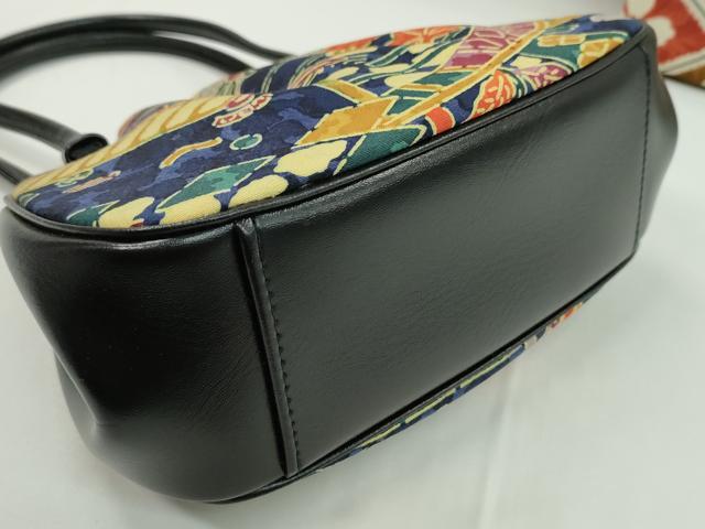 平和屋着物▼和装小物 和装バッグまとめて2点 ハンドバッグ 型染め 吉祥花文 菱花文 未使用あり 逸品 CABH2294ju