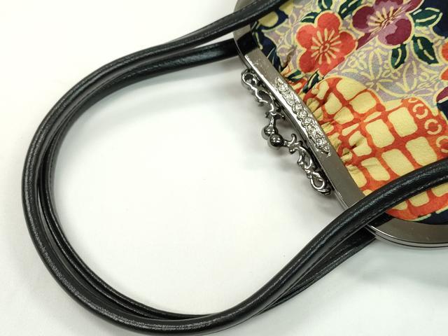 平和屋着物▼和装小物 和装バッグまとめて2点 ハンドバッグ 型染め 吉祥花文 菱花文 未使用あり 逸品 CABH2294ju