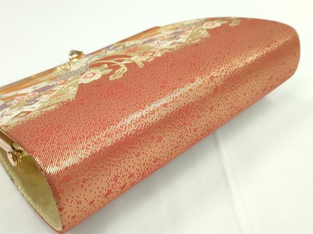平和屋着物▼和装小物 和装バッグまとめて2点 ハンドバッグ 佐賀錦 束ね熨斗吉祥花文 草花文 金糸 逸品 CABH2300ju