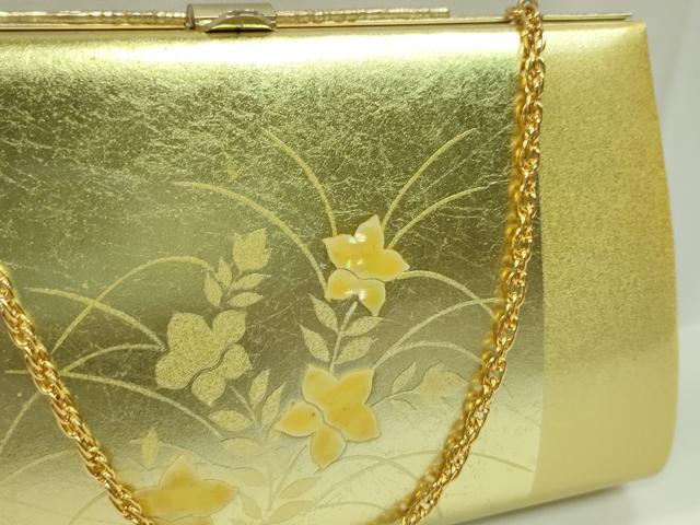 平和屋着物▼和装小物 和装バッグまとめて2点 ハンドバッグ 螺鈿 佐賀錦 草花文 金糸 逸品 CABH2301ju