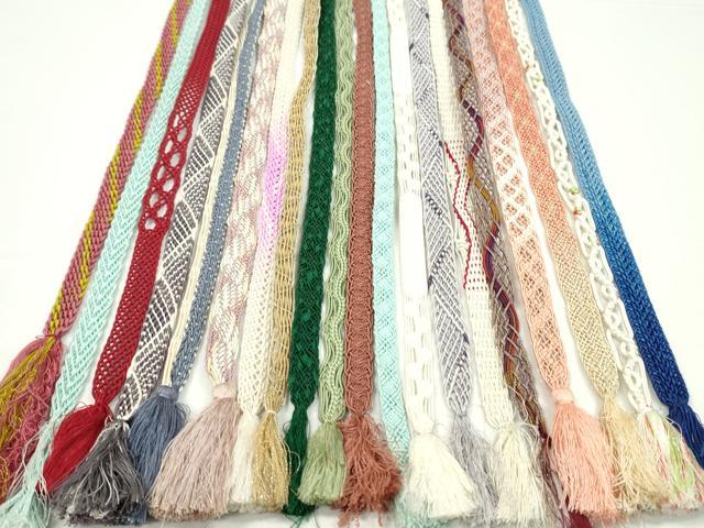 平和屋着物*夏物 和装小物 帯締め20本セット レース織 金銀糸 逸品 CABH2316ju