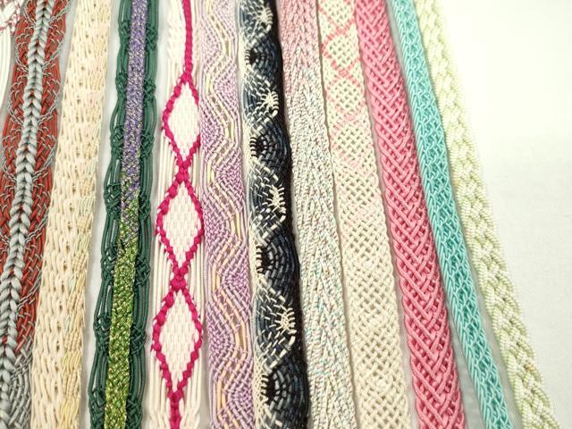 平和屋着物*夏物 和装小物 帯締め20本セット レース織 金糸 長尺あり 逸品 CABH2324ju